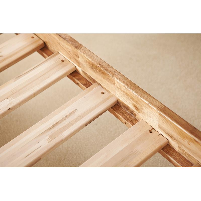 Kingsbury Sold Oak Low End Double Bed